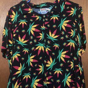 Button Down Crop Top